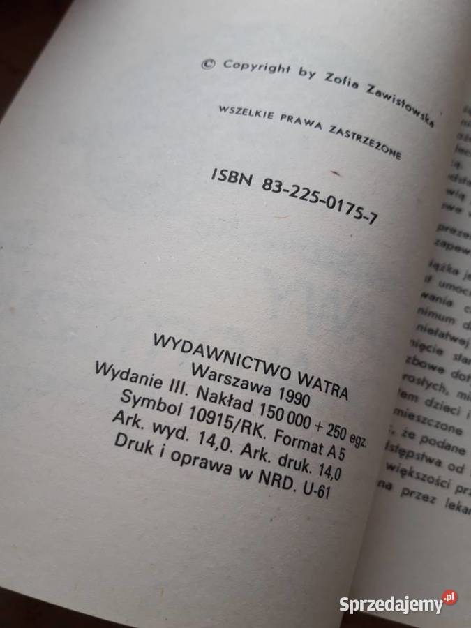 Potrawy niskokaloryczne Zofia Zawistowska WATRA Bielsko-Biała