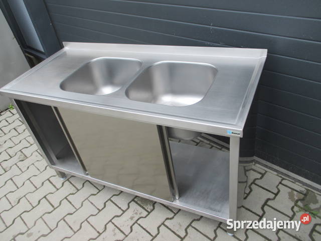 Zlew Gastronomiczny 2 Komorowy Drzwi Suwane Ostrów Wielkopolski