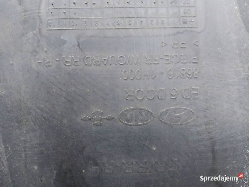 NADKOLE PRAWY PRZÓD LIFT 868161H000 Kia Ceed I sprzedam