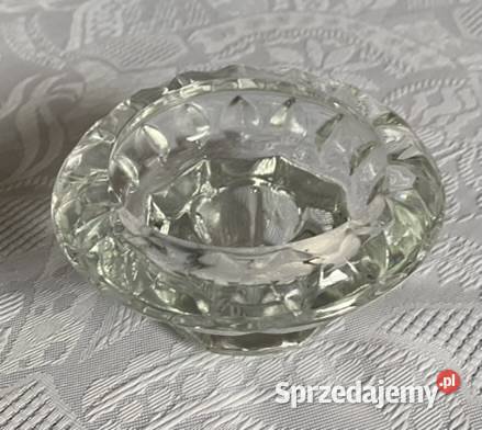Szklany świecznik Vintage made in France mazowieckie Warszawa