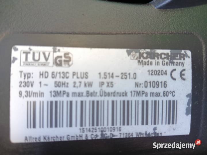 Myjka Karcher HD 613 C PLUS Gwarancją Wysyłka Radom