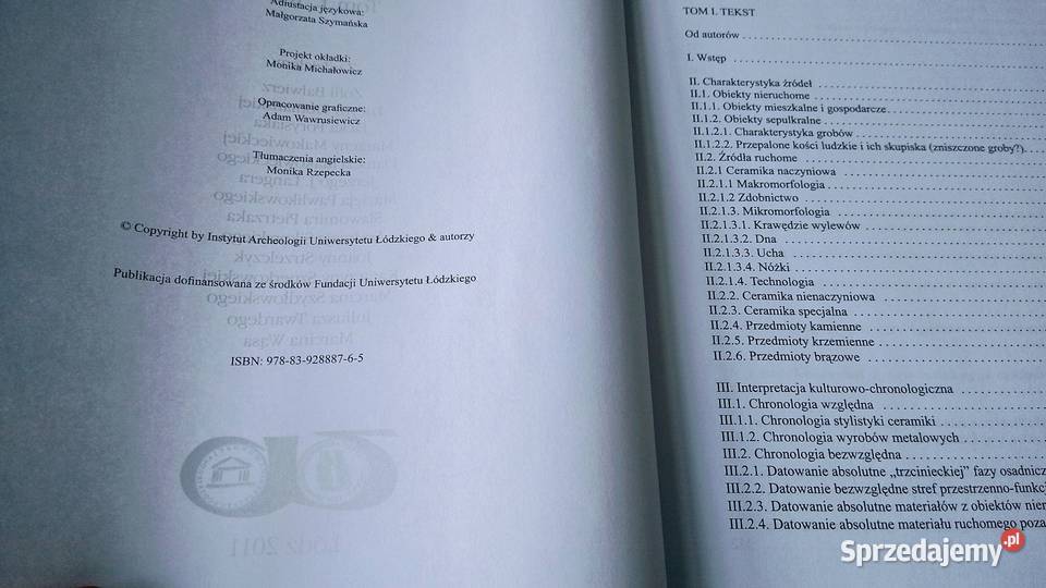 Osady i cmentarzyska społeczności trzcinieckiego pomorskie Gdańsk sprzedam