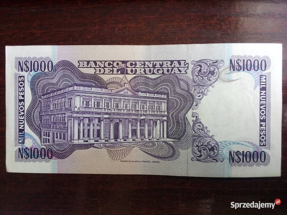 Banknot 1000 pesos Urugwaj Płońsk