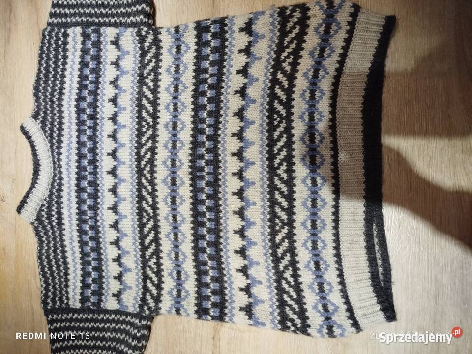 Sweter wełna 100 Stobi wielkopolskie Chodzież