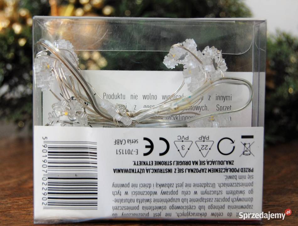 Goliat śnieżynki 10 LED na baterie ciepły biały Lublin sprzedam