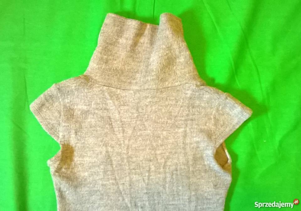 Śliczny szary golf bez rękawów Warszawa