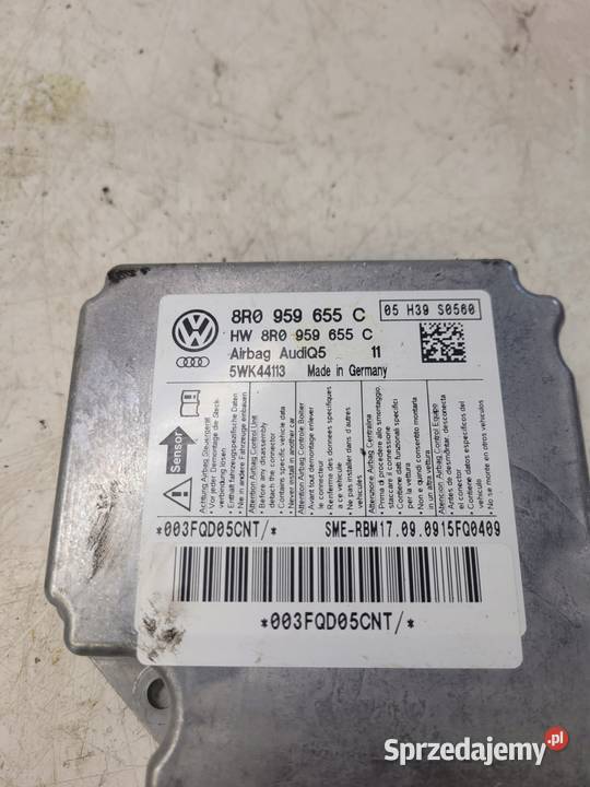 SENSOR PODUSZEK AIR BAG AUDI Q5 A4 A5 8R0959655C Motoryzacja Przystajń