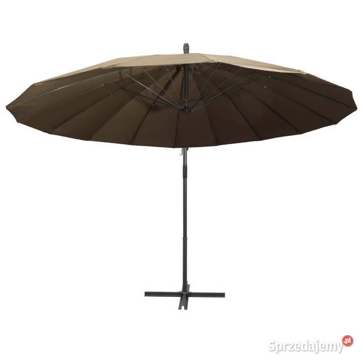 Wiszący parasol ogrodowy taupe 3 m słupek Warszawa sprzedam