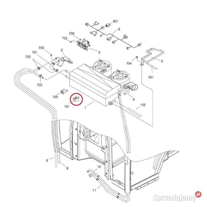 Rezystor Kpl 40007951 LS Tractor opornik bocznik podkarpackie Tajęcina
