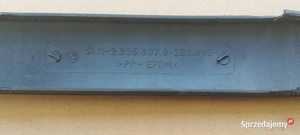 LISTWA ZDERZAKA PRZÓD LEWA ORYGINAŁ BMW E36 M3 Karoseria Międzychód
