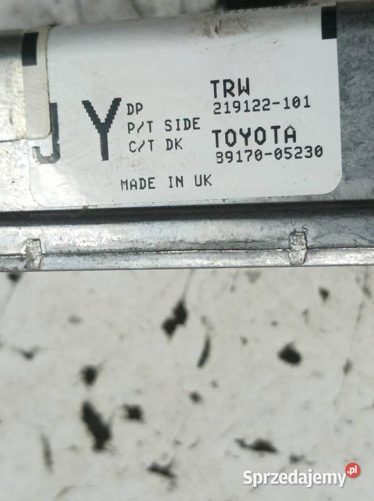 SENSOR AIRBAG 8917005230 Toyota Avensis III 2009