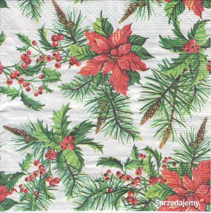 Decoupage serwetki Papierowe Boże Narodzenie 6 Skarżysko-Kamienna