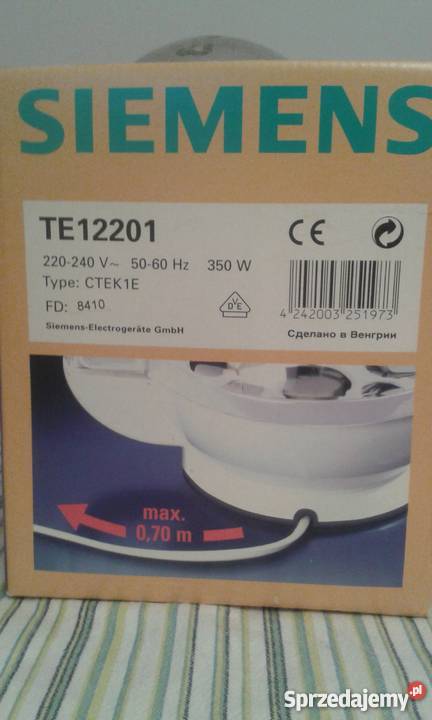 Urządzenie do gotowania jaj SIEMENS stan sprzedam