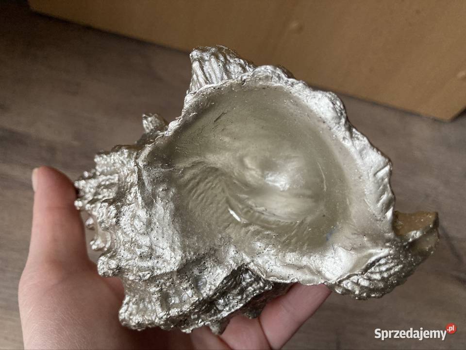 Figurka ozdobna srebrna muszla Figurki i rzeźby Warszawa