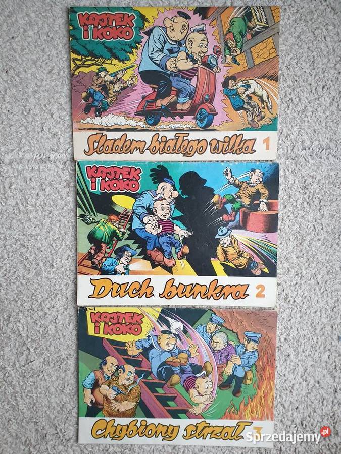 Kajtek i Koko Śladem Białego Wilka 3 albumy Polskie Książki i Podręczniki Gdynia