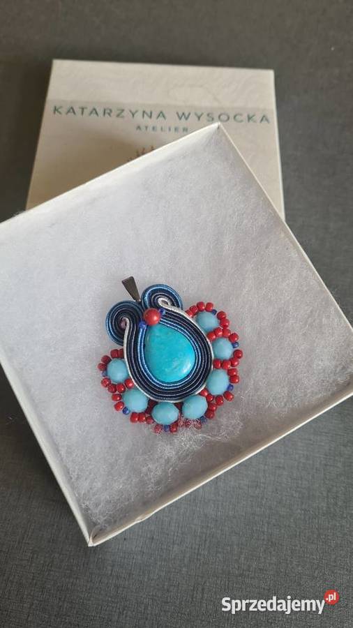 Piękny naszyjnik etno Katarzyna Wysocka Atelier małopolskie Kraków sprzedam