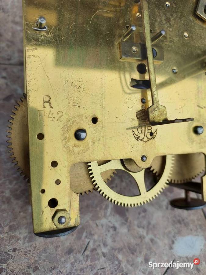 728 Mechanizm zegara ściennego Gustav Becker GB Tczew