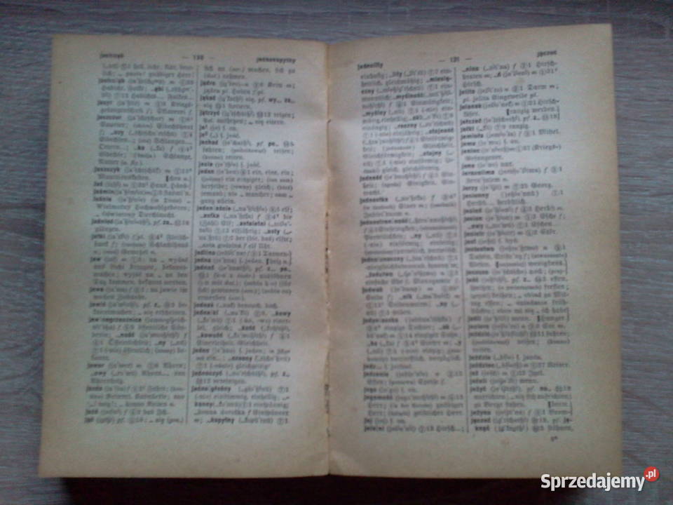 Słownik Polsko Niemiecki z 1920 r Rok wydania 1920 Skierniewice sprzedam