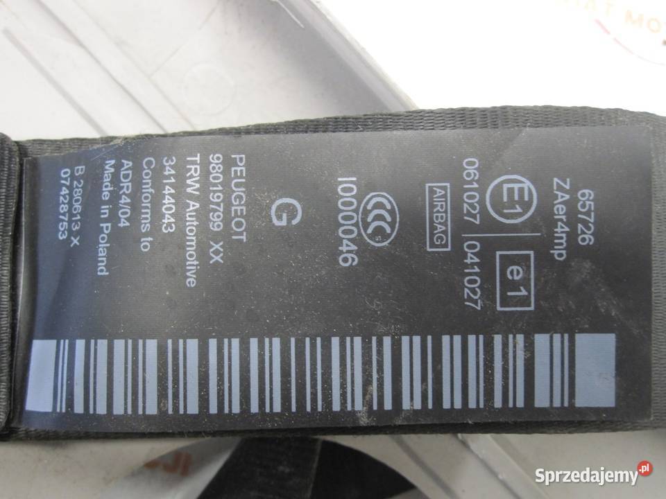 PEUGEOT 5008 I pas bezpieczeństwa lewy przód osobowe świętokrzyskie Kielce