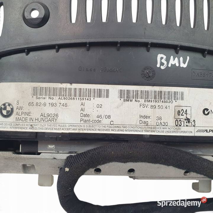 WYŚWIETLACZ Nawigacji Navi BMW E60 E61 Ekran lubelskie Chełm