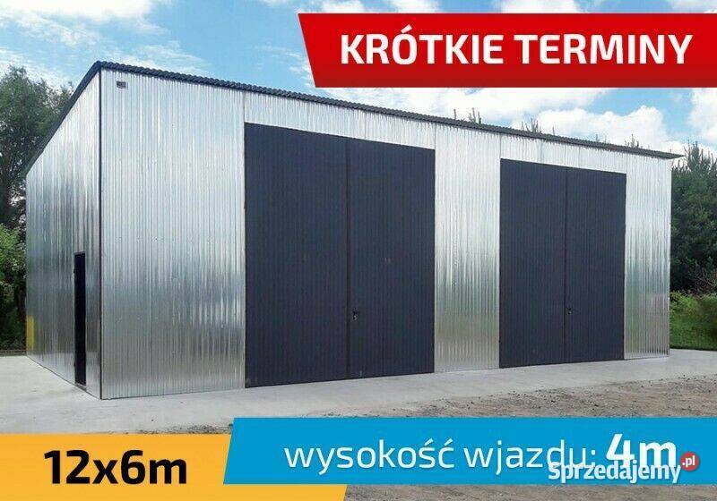 GARAŻ BLASZANY Garaże Blaszane Wiata Stalowa Nieruchomości Lipno sprzedam