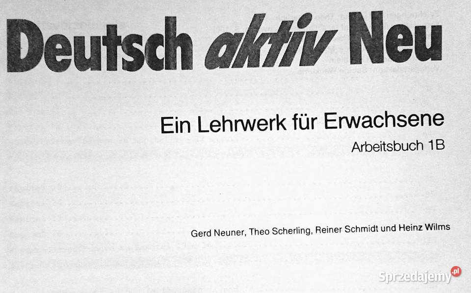 Deutsch aktiv Neu Arbeitsbuch 1B Neuner Pozostałe Chełm