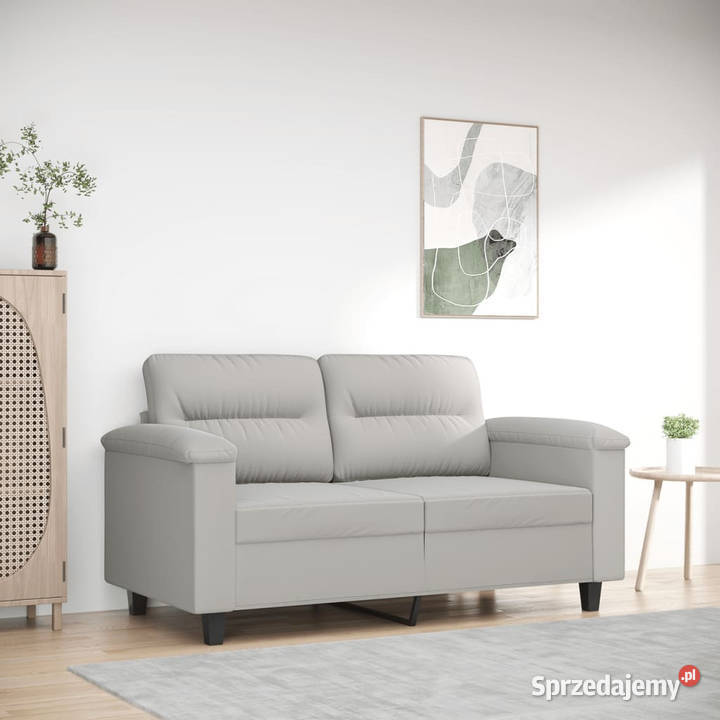 Sofa 2osobowa jasnoszara 120 tapicerowana Warszawa