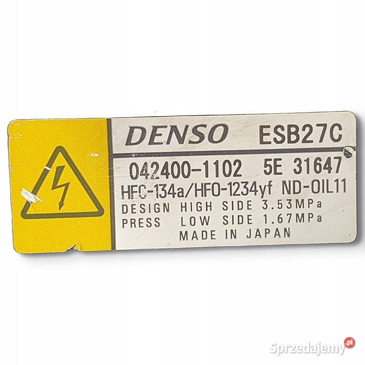 SPRĘŻARKA KLIMATYZACJI Toyota RAV 4 Rav4 V 25 Kompresory klimatyzacji Chełm