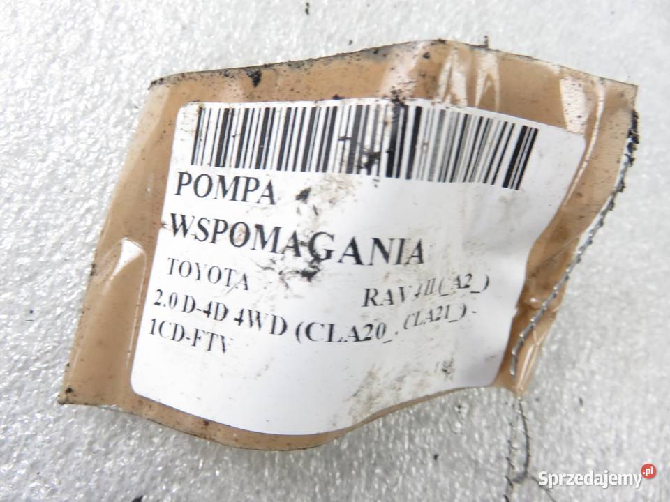 POMPA WSPOMAGANIA TOYOTA RAV 4 II 20 D4D 1CDFTV osobowe Pompy wspomagania