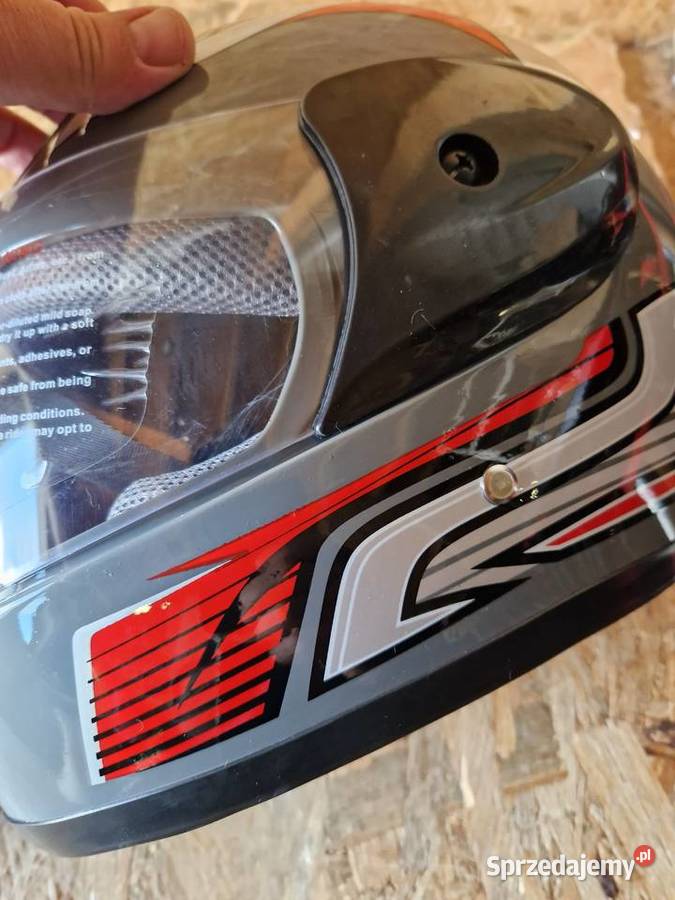 Kask Fgn Czarny Niebieski Biały Popielaty Głogowa sprzedam