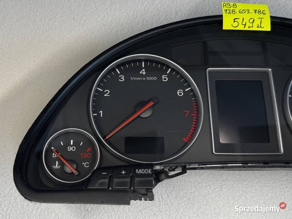 LICZNIK ZEGAR AUDI A4 B6 8E0920900H 026362602 Rok produkcji 2001 Warszawa