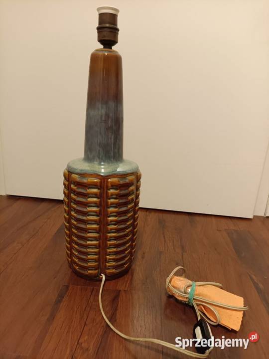 Dania 60 lata lampa ceramiczna Bornholm styl Łódź
