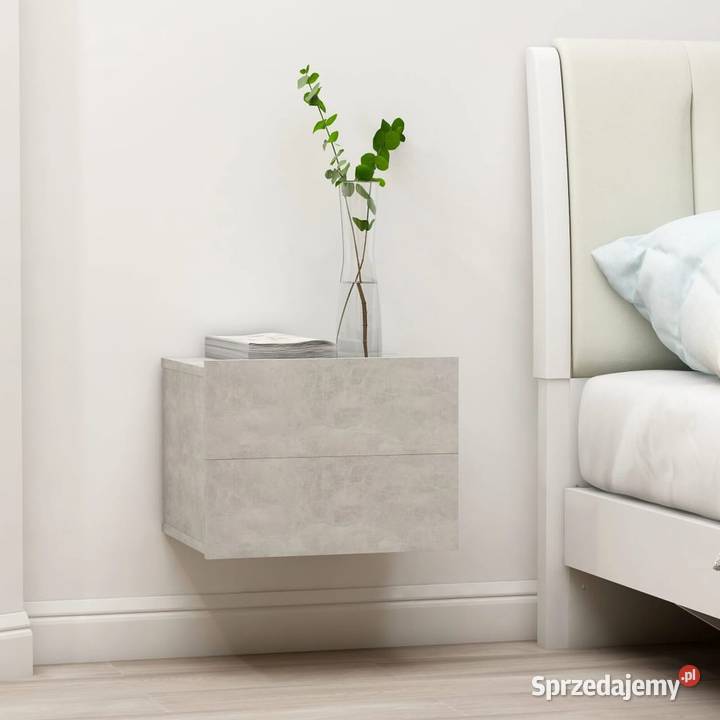 vidaXL Szafka nocna betonowy szary 40x30x30 Warszawa