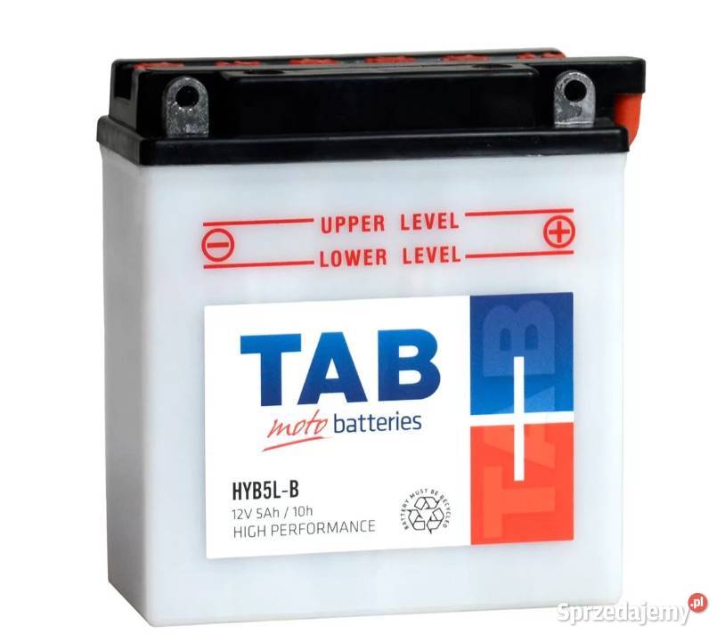 Akumulator motocyklowy TAB YB5LB HYB5LB 12V 5Ah mazowieckie Siedlce