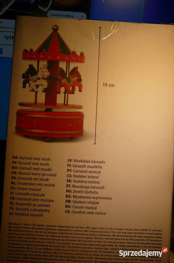 Pozytywka karuzela Nowa inny kolor Dekoracje świąteczne Wrocław sprzedam