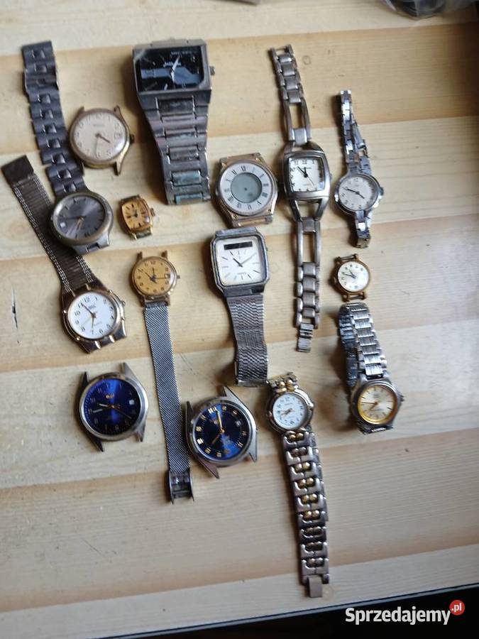 Zestaw starych zegarków różne marki zachodniopomorskie Warnice