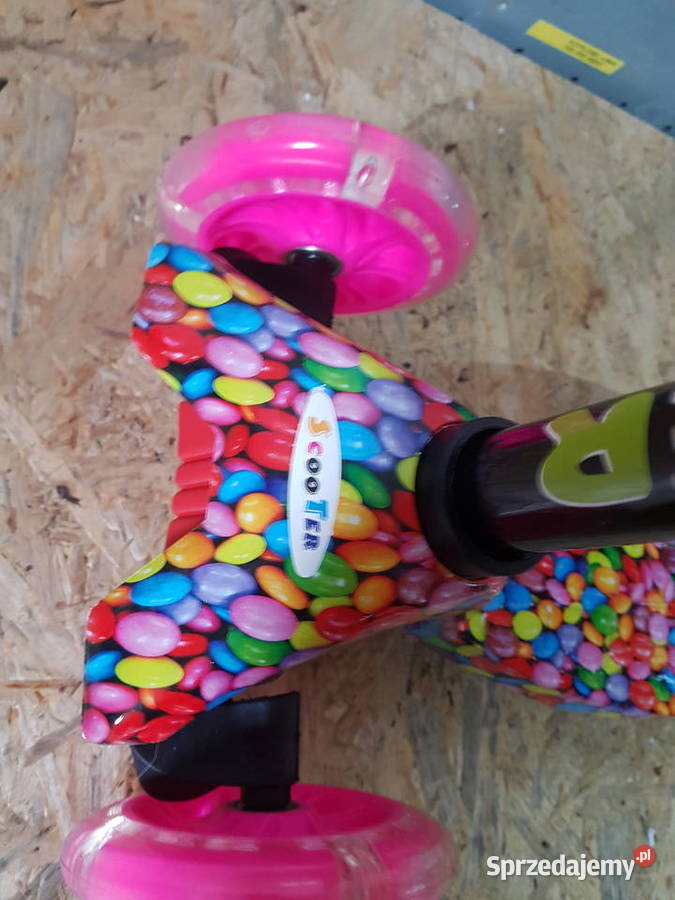 HULAJNOGA TRÓJKOŁOWA BALANSOWA KOŁA LED kolorowa