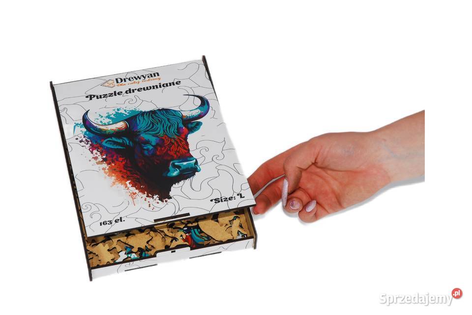 Puzzle Drewniane Premium EKO Układanka Byk 163 Łódź sprzedam