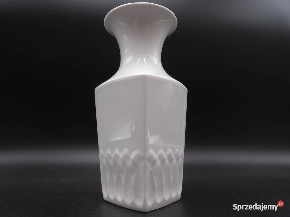 Śnieżnobiały wazon Schumann Arzberg porcelana Raszków