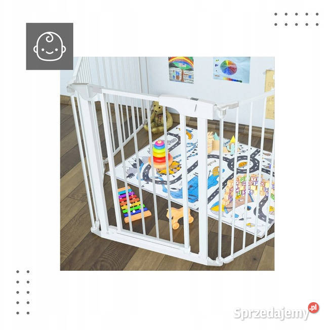 Barierka zabezpieczająca kominek drzwi schody wielkopolskie Baranowo