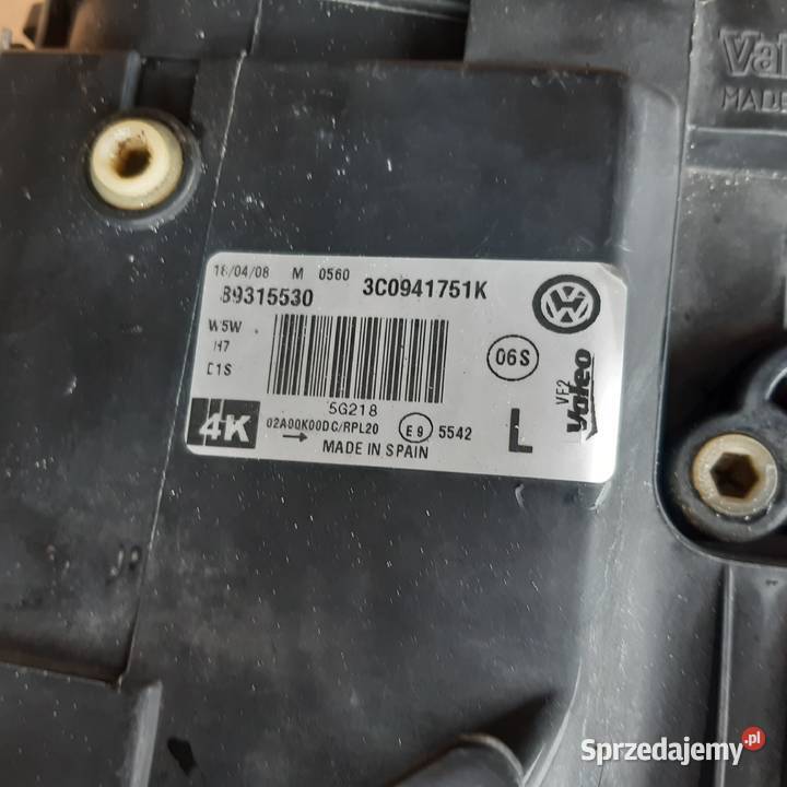 Passat b6 lampa przednia kompletna bi xenon Bystrzyca Kłodzka