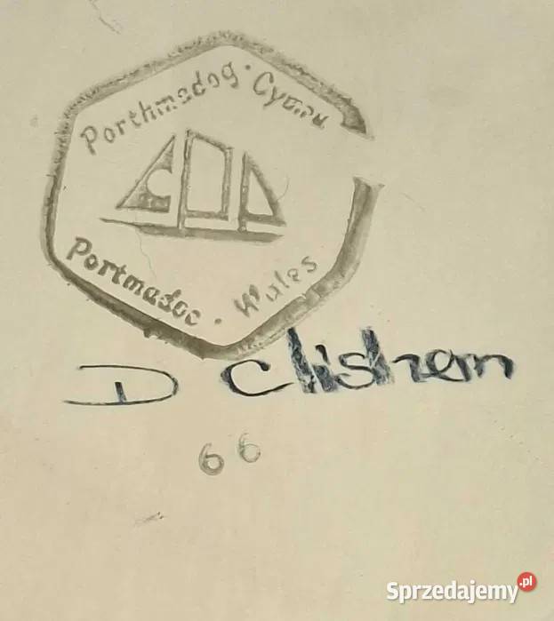 Talerz artystyczny Porthmadog Walia D Chisholm Jaworzno