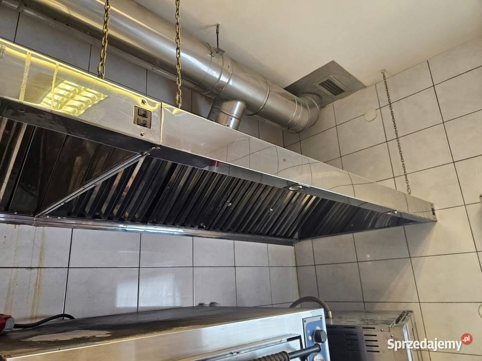 Okap nierdzewny przyścienny 360x100x45 śląskie Góra sprzedam