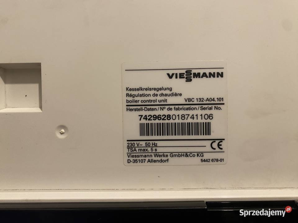Viessmann płyta główna sterownik bez Vitotronic mazowieckie Łosia Wólka