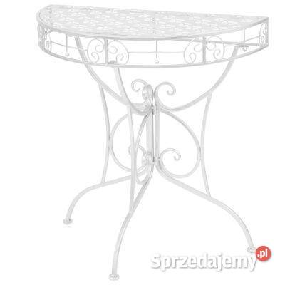 Półokrągły stolik vintage metalowy 72 x 36 x 74 Warszawa