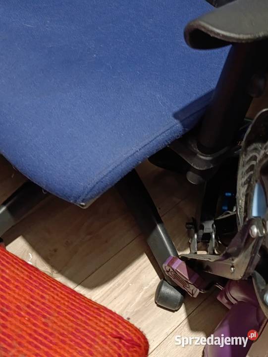 krzesło obrotowe niebieskie do pilnej sprzedaży wielkopolskie Poznań