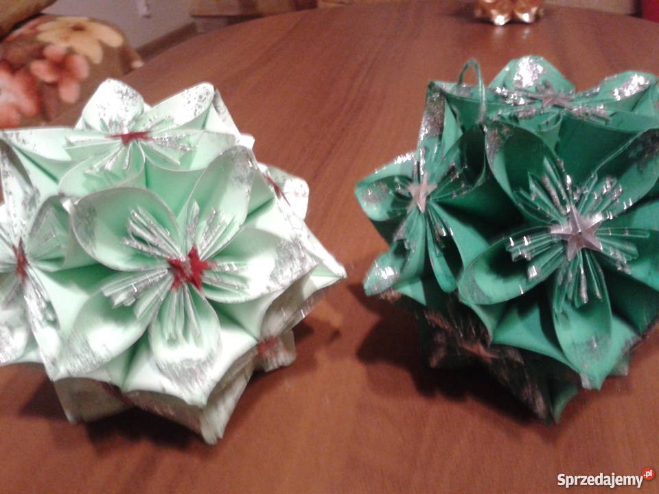 Bombki z papieru ozdoba choinki stroików Bielsko-Biała