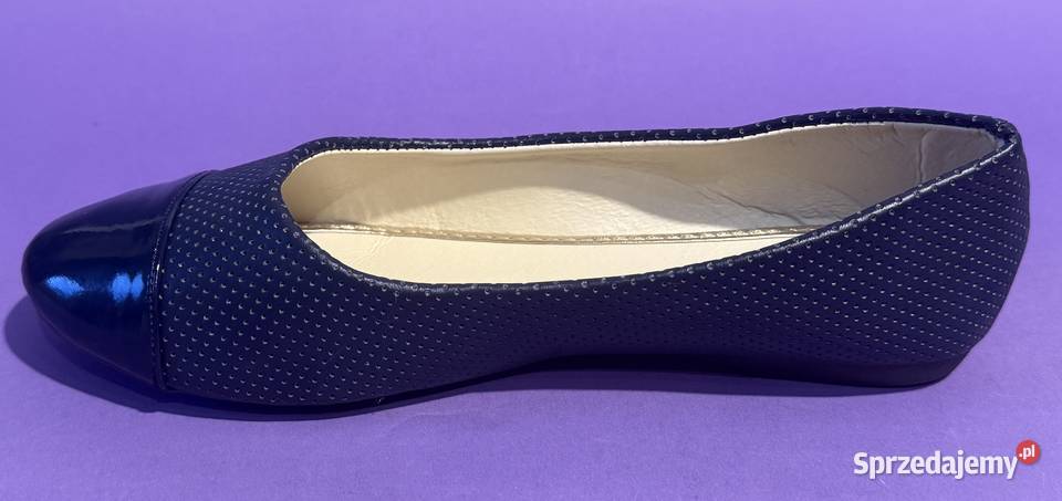 Granatowe baleriny połysk rozmiar 39 BAL9 Żyrardów