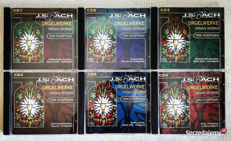 J S BACH muzyka organowa 6 CD 3 i więcej Ząbki