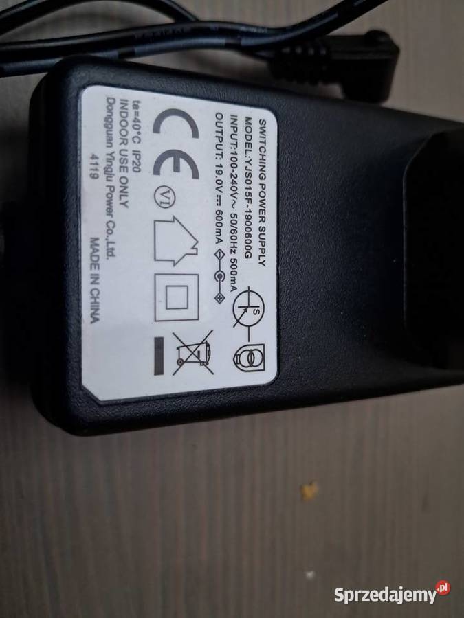 zasilacz 19V 600mA wtyk 10mm x 65mm x 23 mm Warszawa